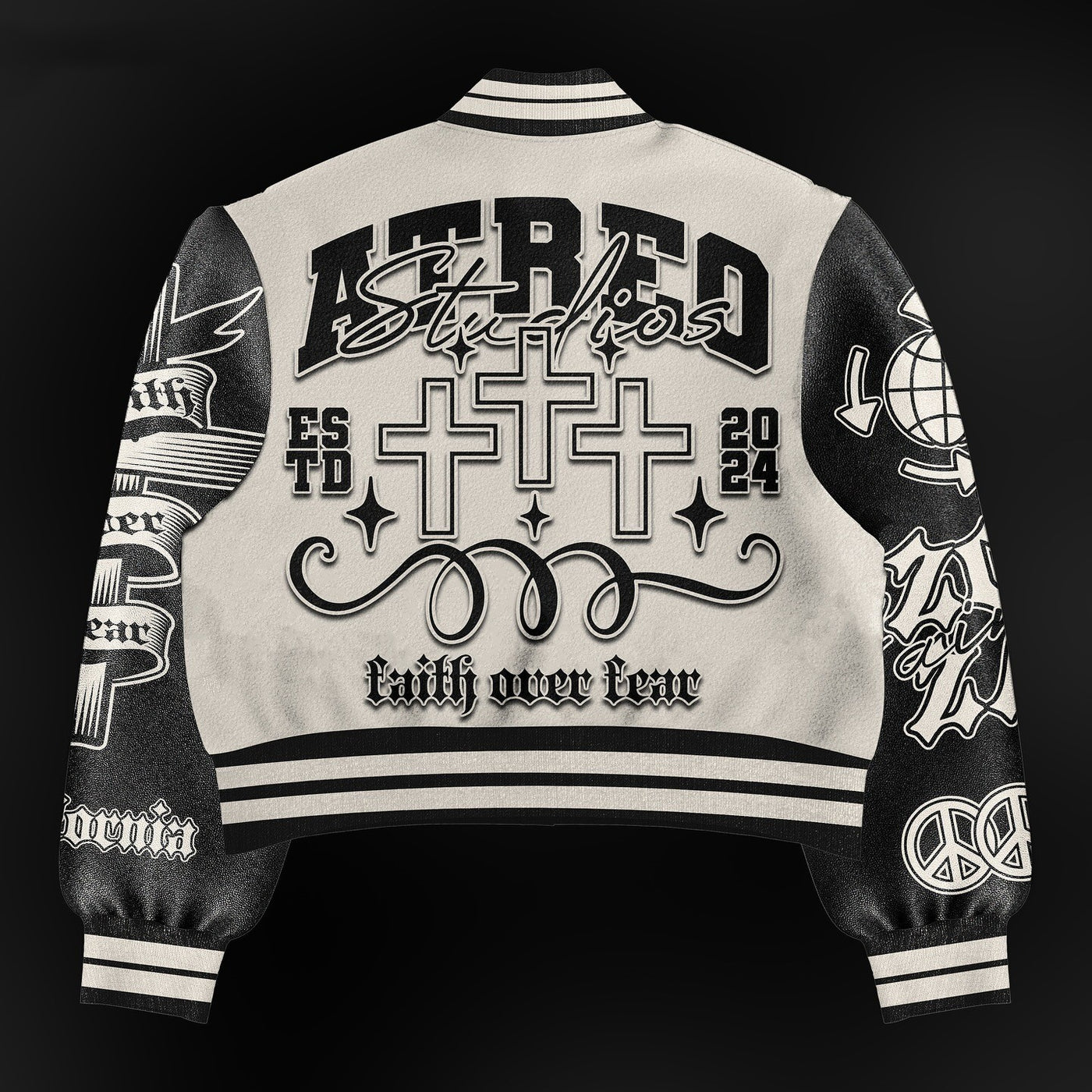 Fashion Casual Printed Polyester Sweater