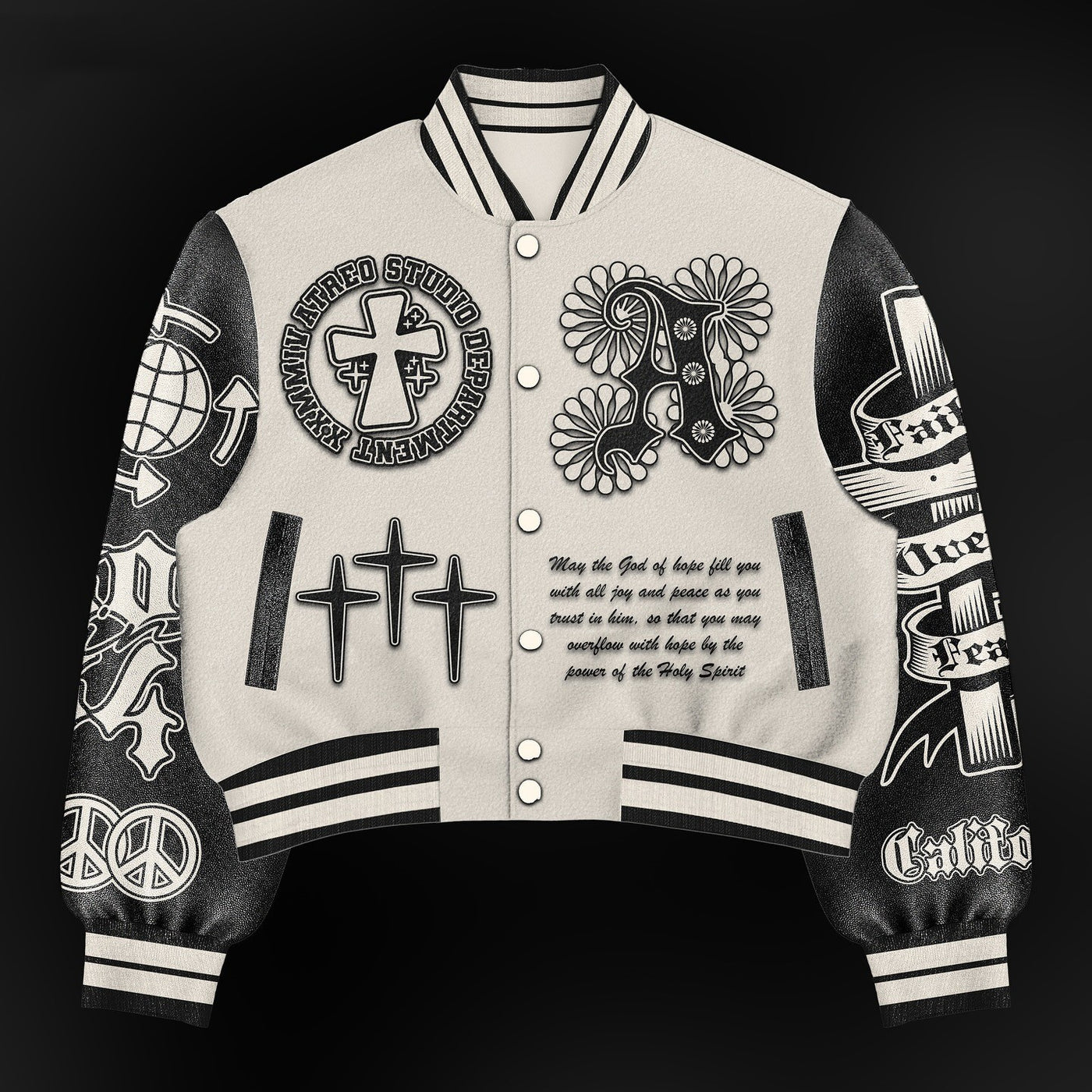 Fashion Casual Printed Polyester Sweater