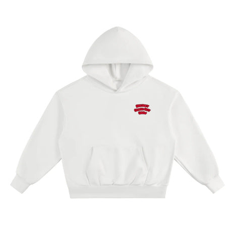 No Drawstring Hooded Pocket Sweatshirt Men's Cotton